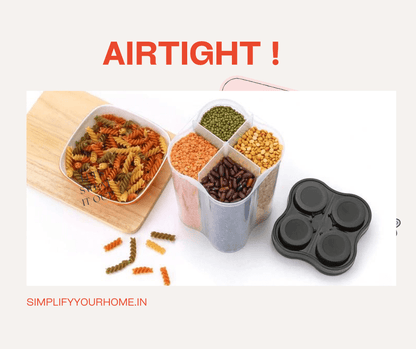 4 Sections Food Storage Container (Buy 1 Get 1 free)
