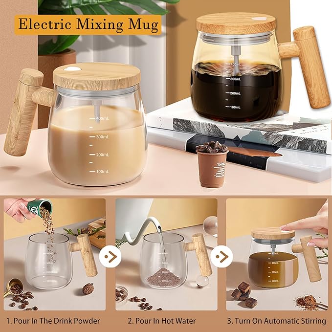 Electric Self-Stirring Coffee Mug