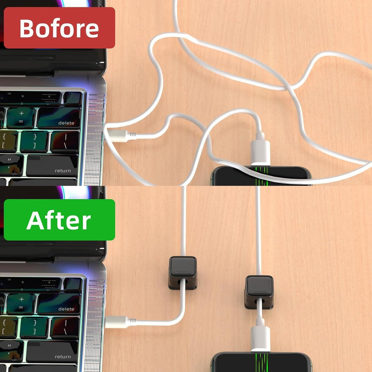 Magnetic Cable Clip (8 pcs)